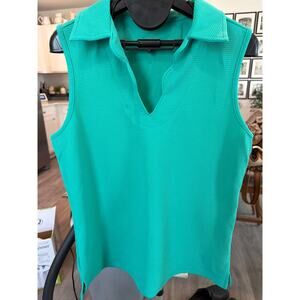Freely size medium green sleeveless golf top